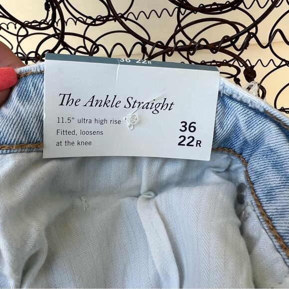 Abercrombie & Fitch The Ankle Straight Ultra High Rise Jeans NWT 36/22R - Picture 7 of 9